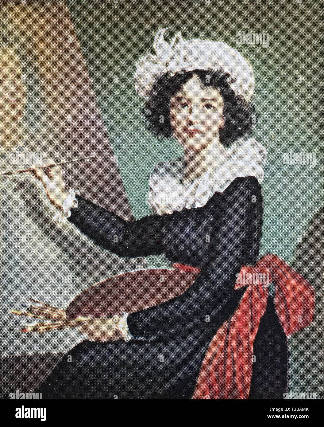 Elisabeth Louise Vigee Le Brun, 1755-1842, Madame Lebrun o Madame Le Brun, Francese ritrattista, 1880, storico illustrazione, Francia, Europa Foto Stock