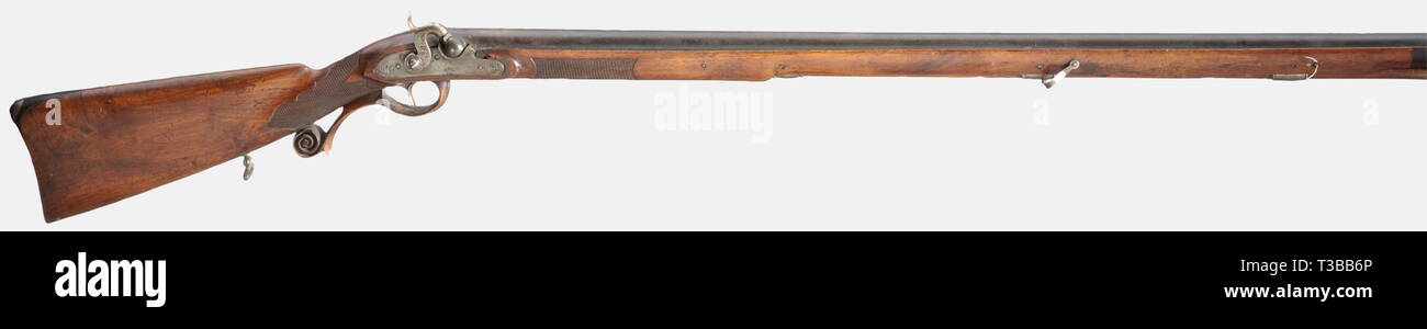 Civile bracci lunghi, flintlock e caplock, caplock fucile, Monaco di Baviera, circa 1830/40, Additional-Rights-Clearance-Info-Not-Available Foto Stock
