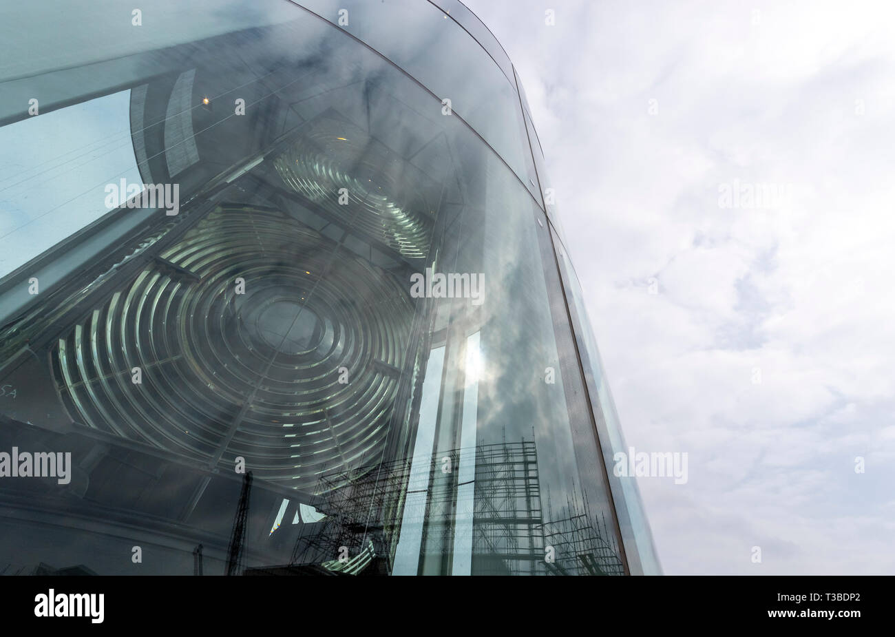 La grande luce e Titanic passerella aperto al pubblico. Belfast, Irlanda del Nord Foto Stock