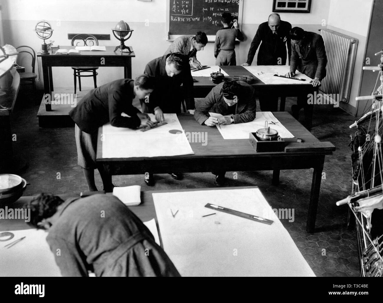 Charting, 1941 Foto Stock