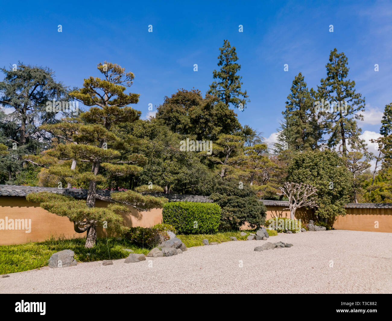 Splendido giardino giapponese della Biblioteca di Huntington a Los Angeles in California Foto Stock