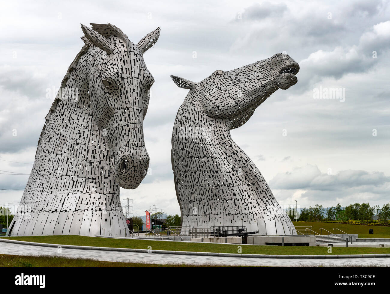 Il Kelpies a Falkirk Foto Stock