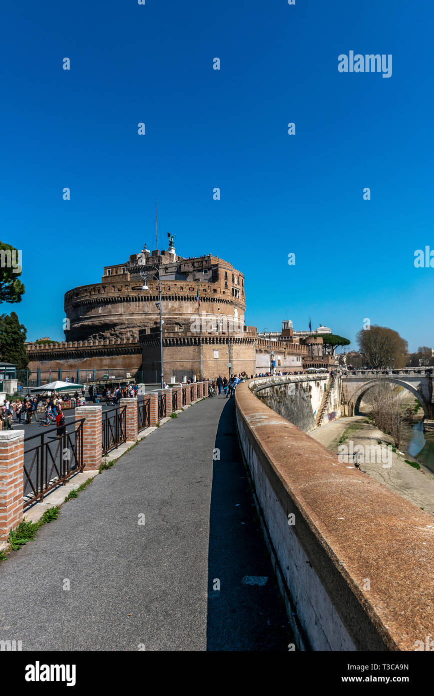 Castel del Santo Angelo, Roma, Italia Foto Stock