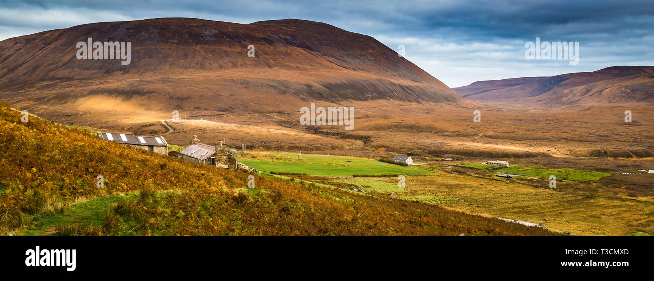 Rackwick dalle piste di Moro Fea, Hoy, Orkney Islands. Foto Stock