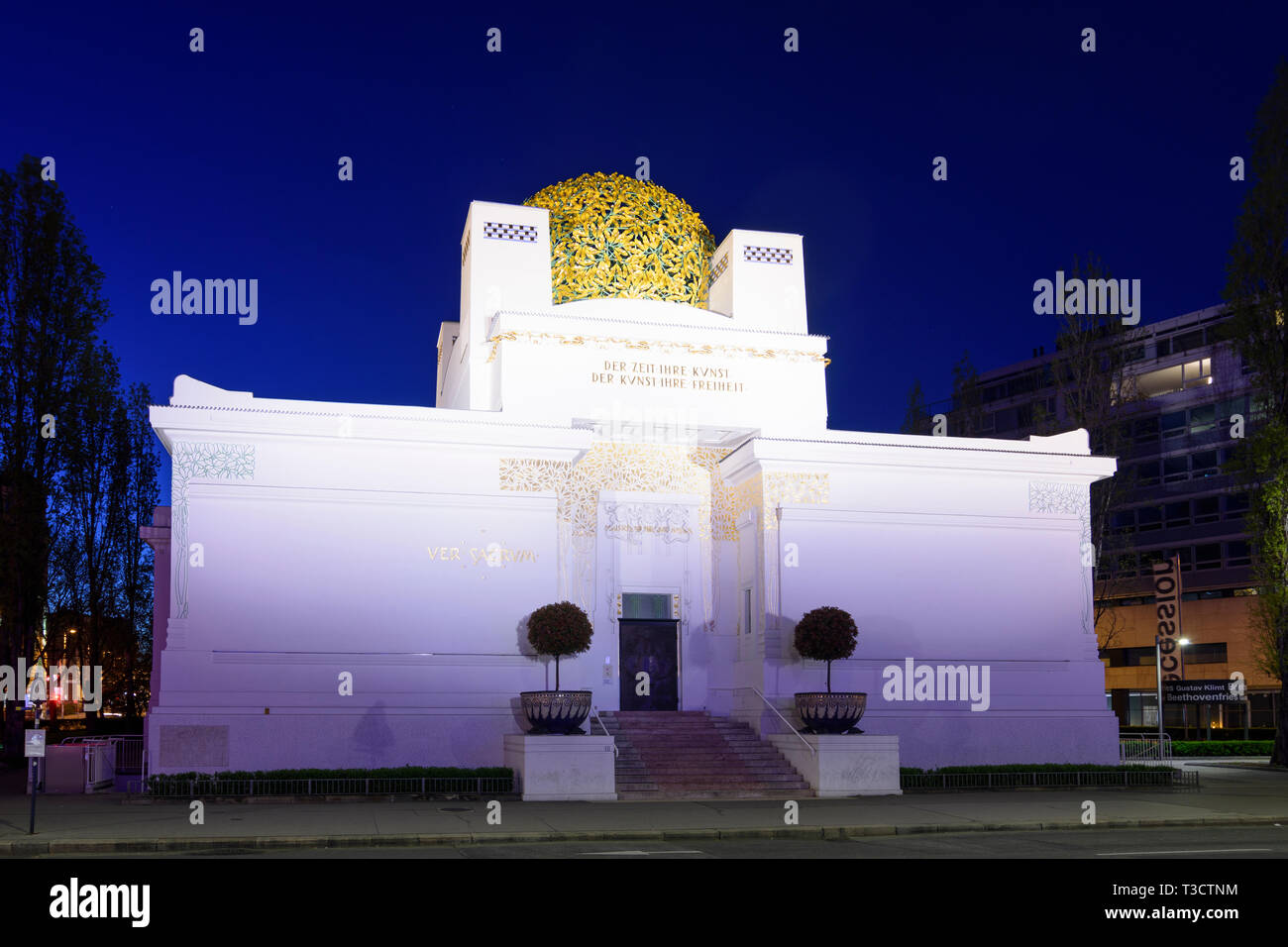 Wien, Vienna: Wiener Secessionsgebäude (palazzo secessionista) in 01. La Città Vecchia, Wien, Austria Foto Stock