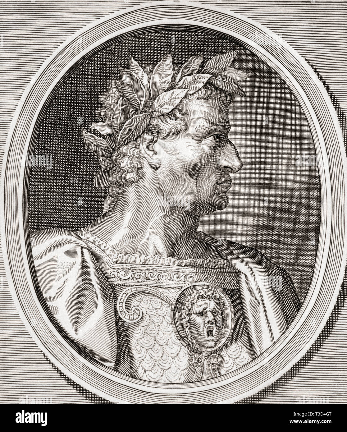 Galba, 3 BC - 69 BC. Imperatore romano. Foto Stock