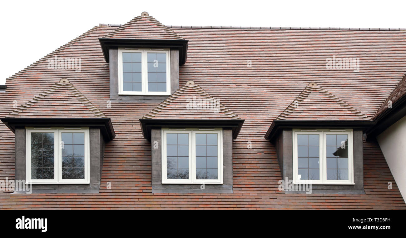 Lomax + legno finestre dormer Foto Stock