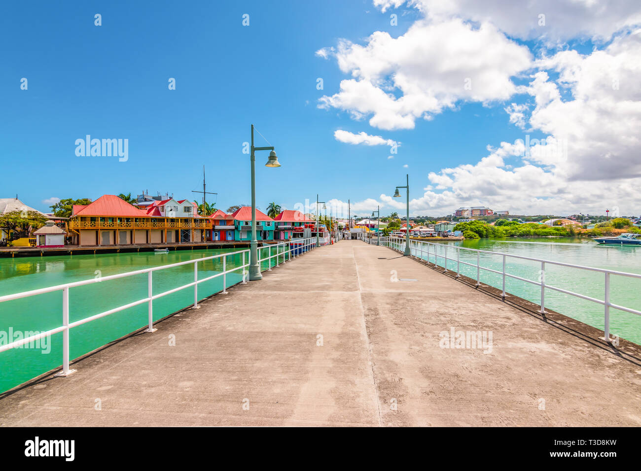 Cruise port di St John's, Antigua, dei Caraibi Foto Stock