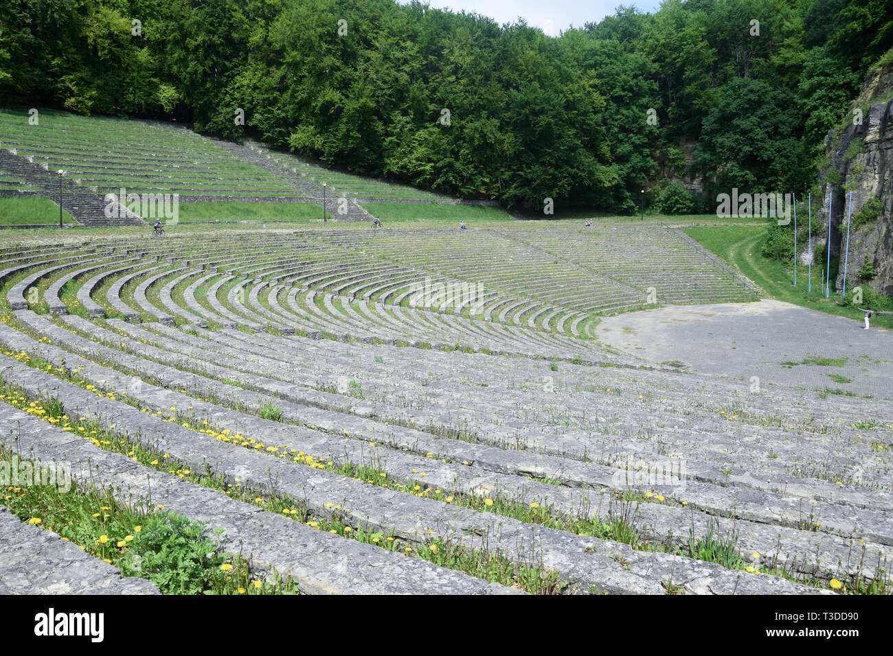 Anfiteatro sul Sant'Anna Mount. Antico tedesco (nazi) anfiteatro in Polonia. Foto Stock