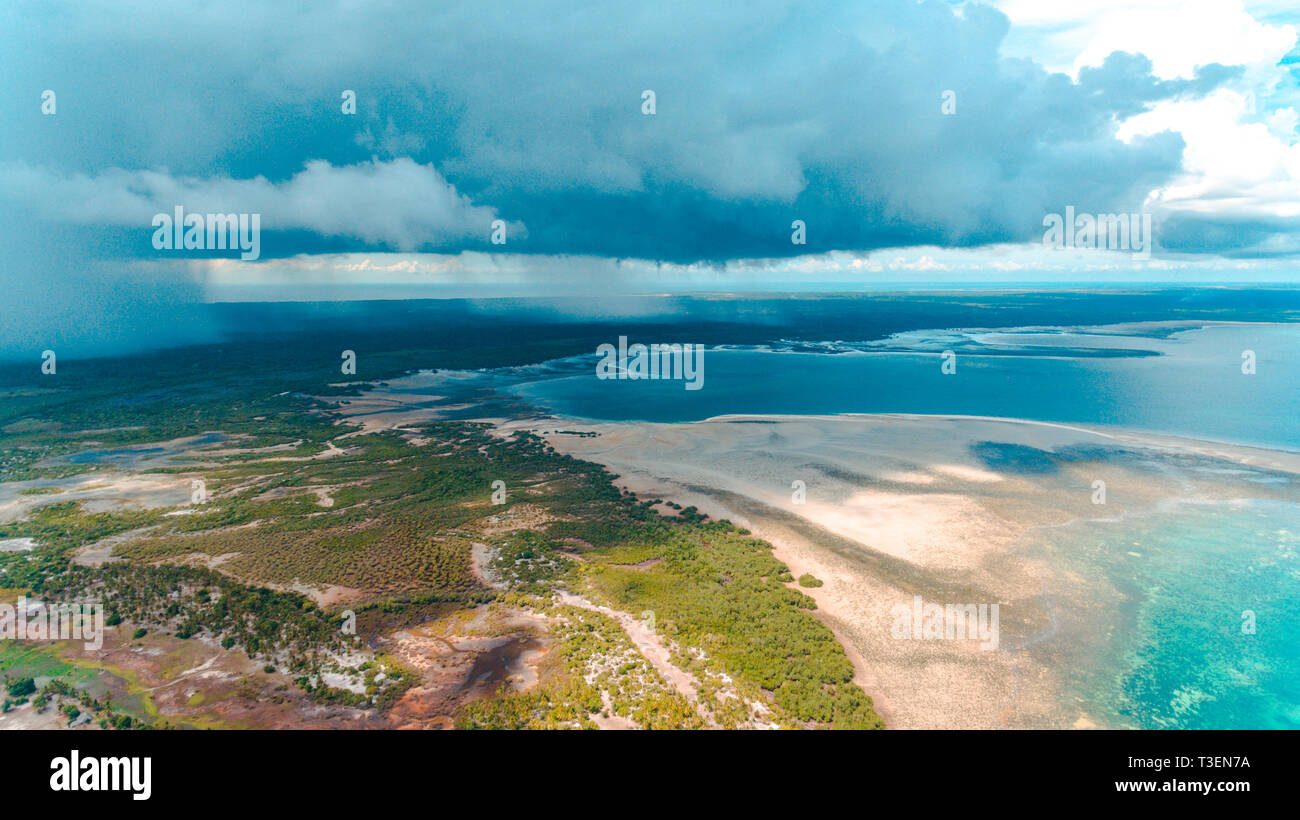 Utende zona spiaggia, mafia island Foto Stock