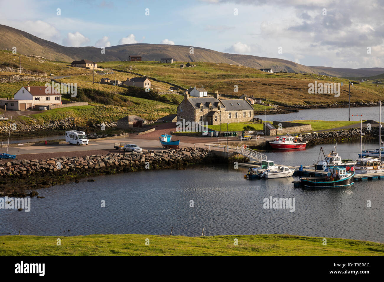 Burra; Shetland; Regno Unito Foto Stock