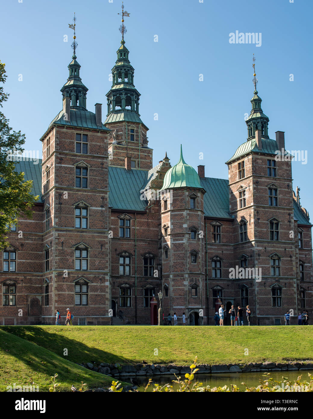 Christian IV il castello di Rosenborg costruito in un olandese di stile rinascimentale in quattro fasi da1605 fino al 1633. Foto Stock