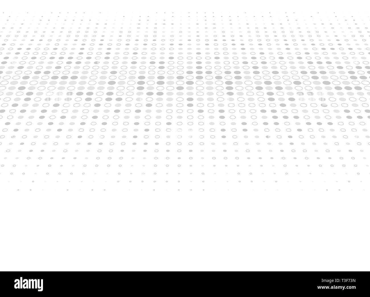 Design moderno di colore grigio punti modello halftone decorazione su sfondo bianco. È possibile utilizzare per inserzione, poster, grafica, stampa cover design. illustrazione vettore Illustrazione Vettoriale