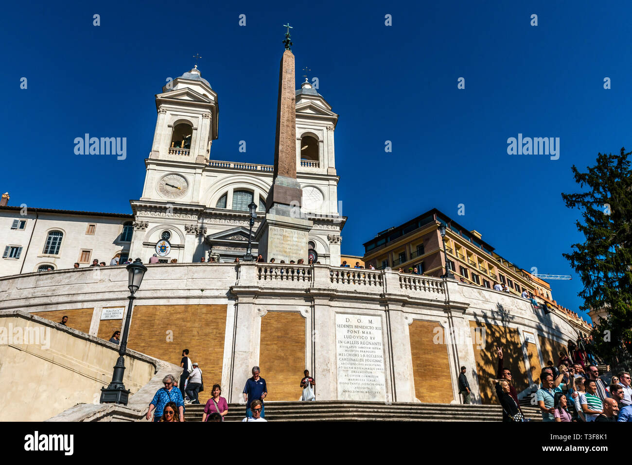 Scalinata di piazza di Spagna, Roma, Italia Foto Stock