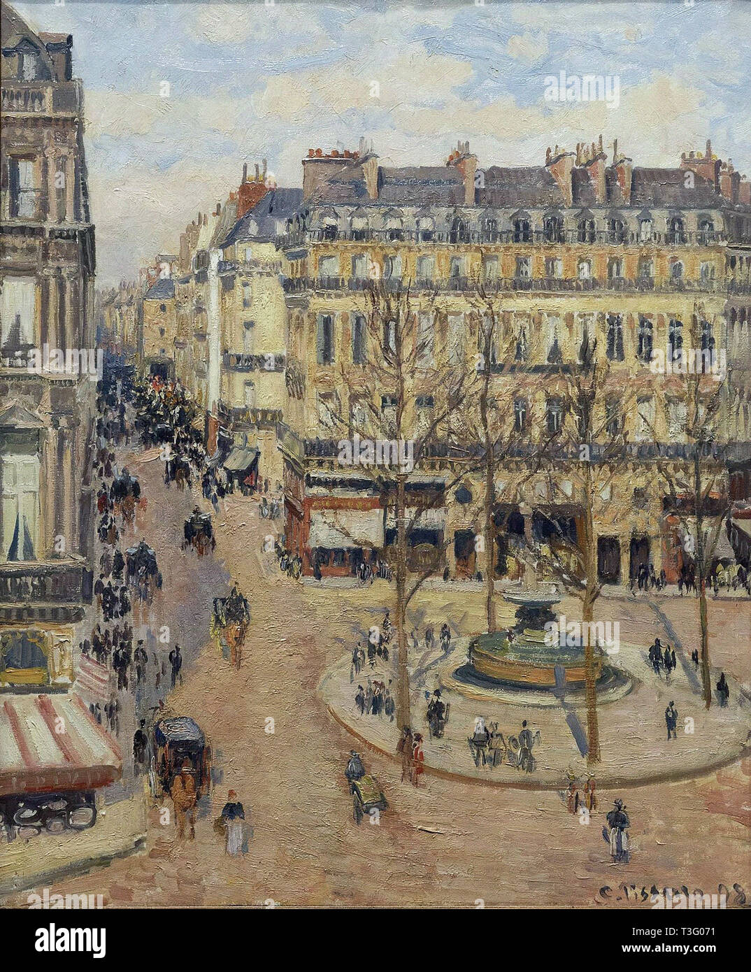 Camille Pissarro (1830 1903) la rue Saint Honoré matin effet de soleil 1898 Foto Stock