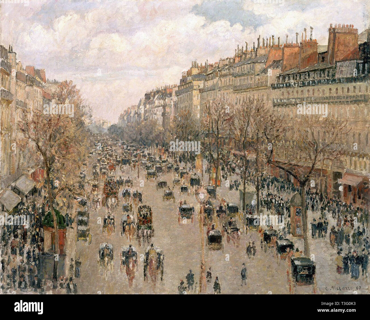 Camille Pissarro (1830 1903) boulevard Montmartre 1897 Foto Stock