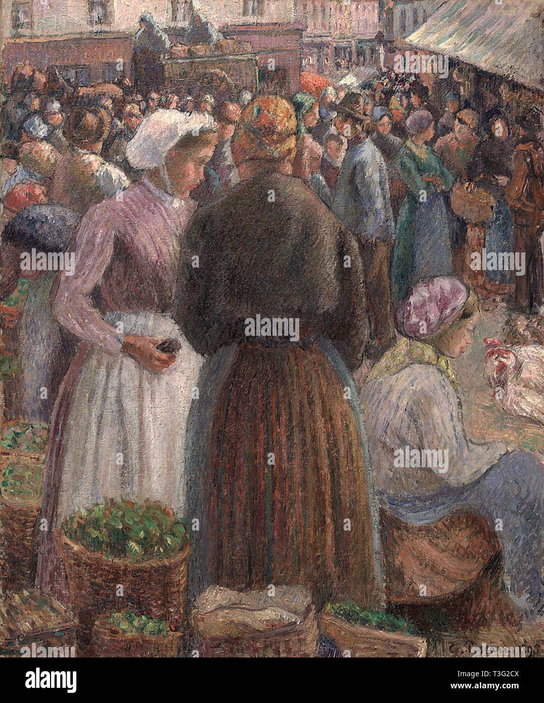 Camille Pissarro (1830 1903) mercato gisors 1895 Foto Stock