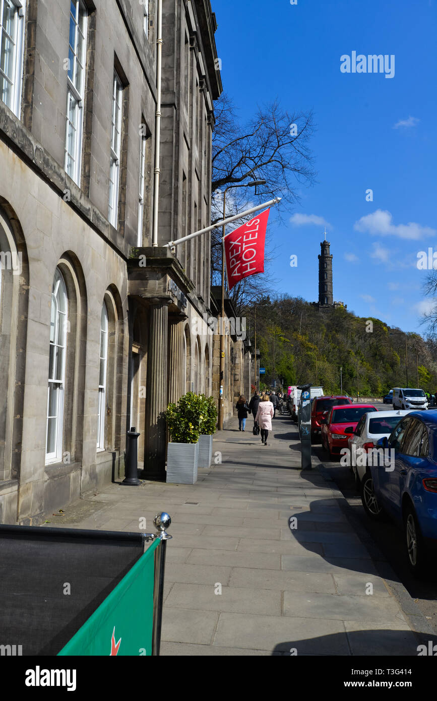 Edimburgo è la capitale della Scozia una vecchia città nel cuore della Scozia ha molte attrazioni turistiche Foto Stock