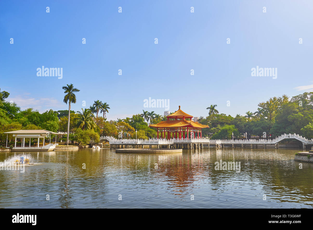 Bellissima scenic di Tainan park, utilizzato per chiamare Zhong Shan Park o essere di cui al Sun Yat-Sen Park. Questo bellissimo parco storico prima apparizione su th Foto Stock