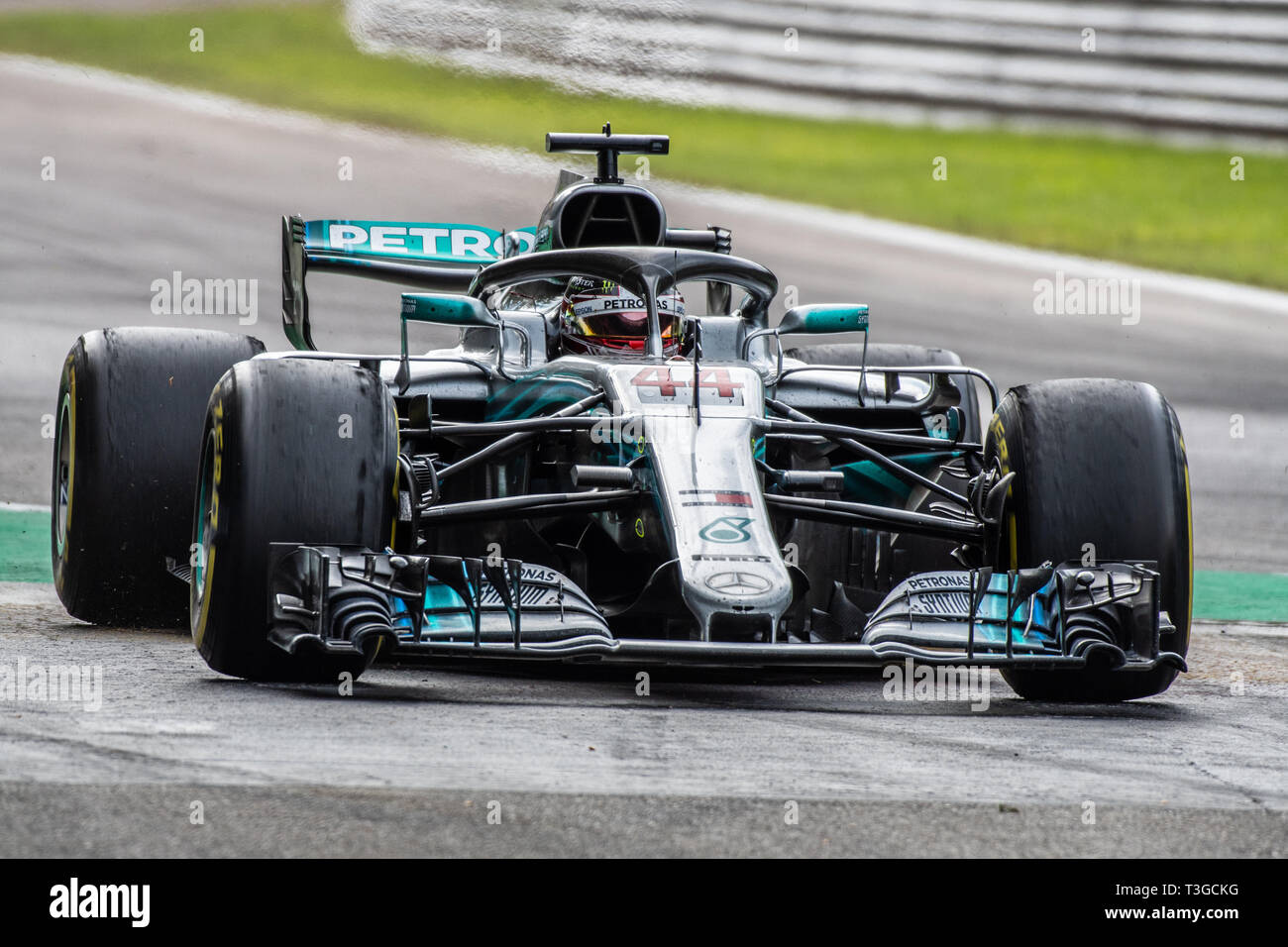 Monza/Italia - #44 Lewis Hamilton alla chicane Roggia durante il GP DI ITALIA Foto Stock