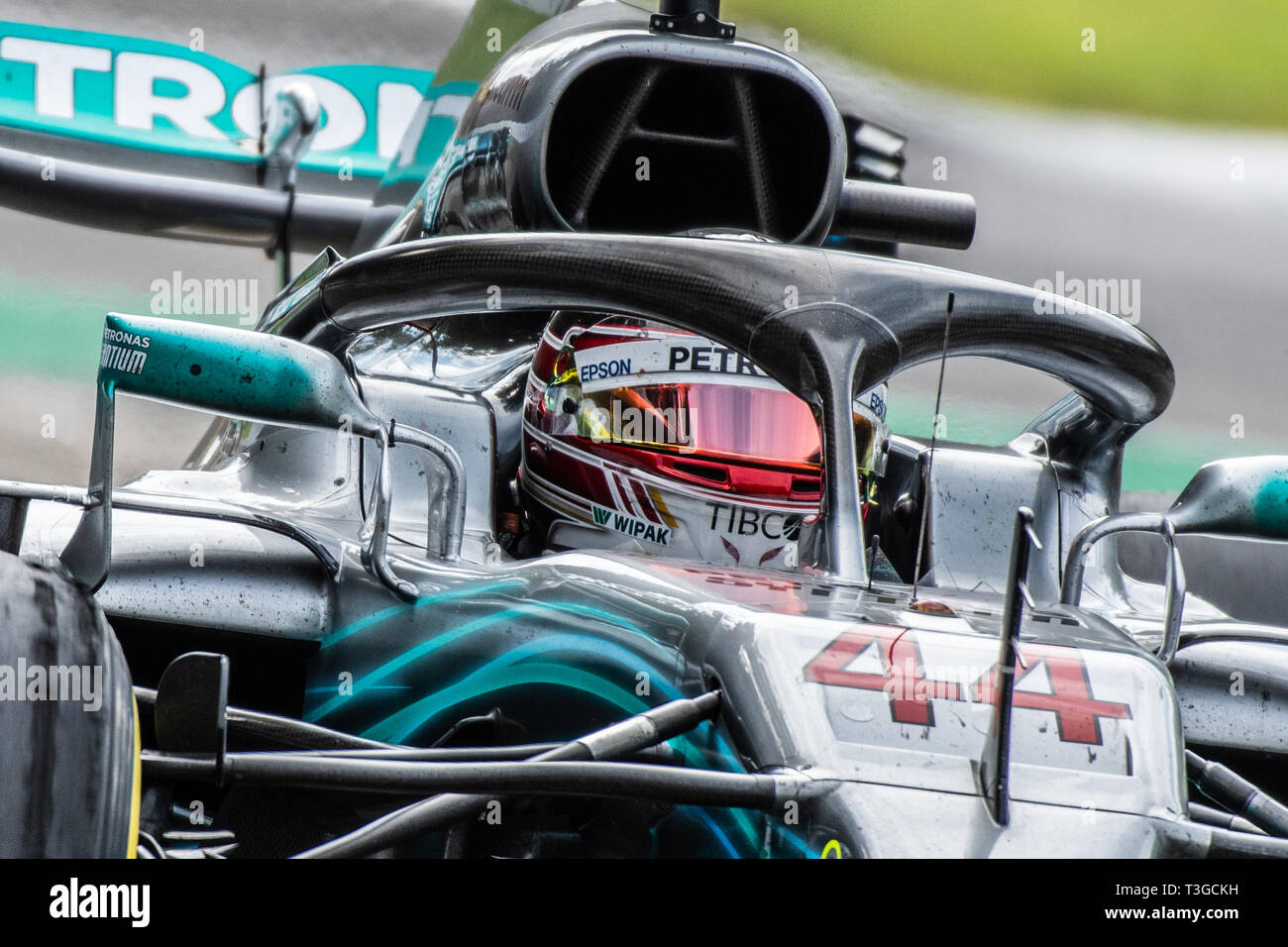 Monza/Italia - #44 Lewis Hamilton alla chicane Roggia durante il GP DI ITALIA Foto Stock