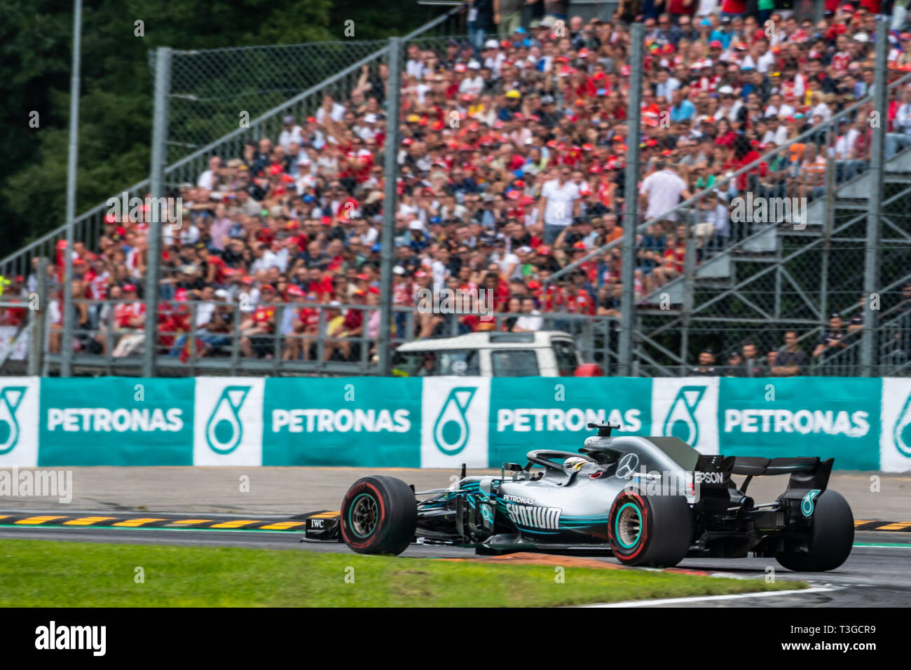 Monza/Italia - #44 Lewis Hamilton (Mercedes) alla chicane Roggia durante il GP DI ITALIA Foto Stock