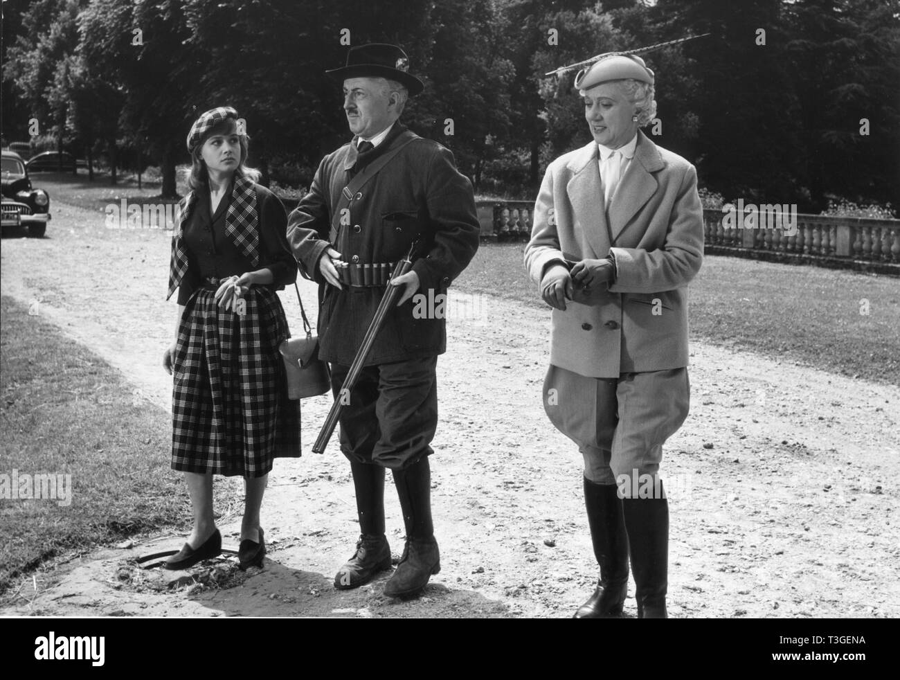 Un pied, un cheval et en voiture Annee : 1957 - Francia Denise grigio, Noel-Noel, Sophie Daumier Direttore : Maurice Delbez Foto Stock