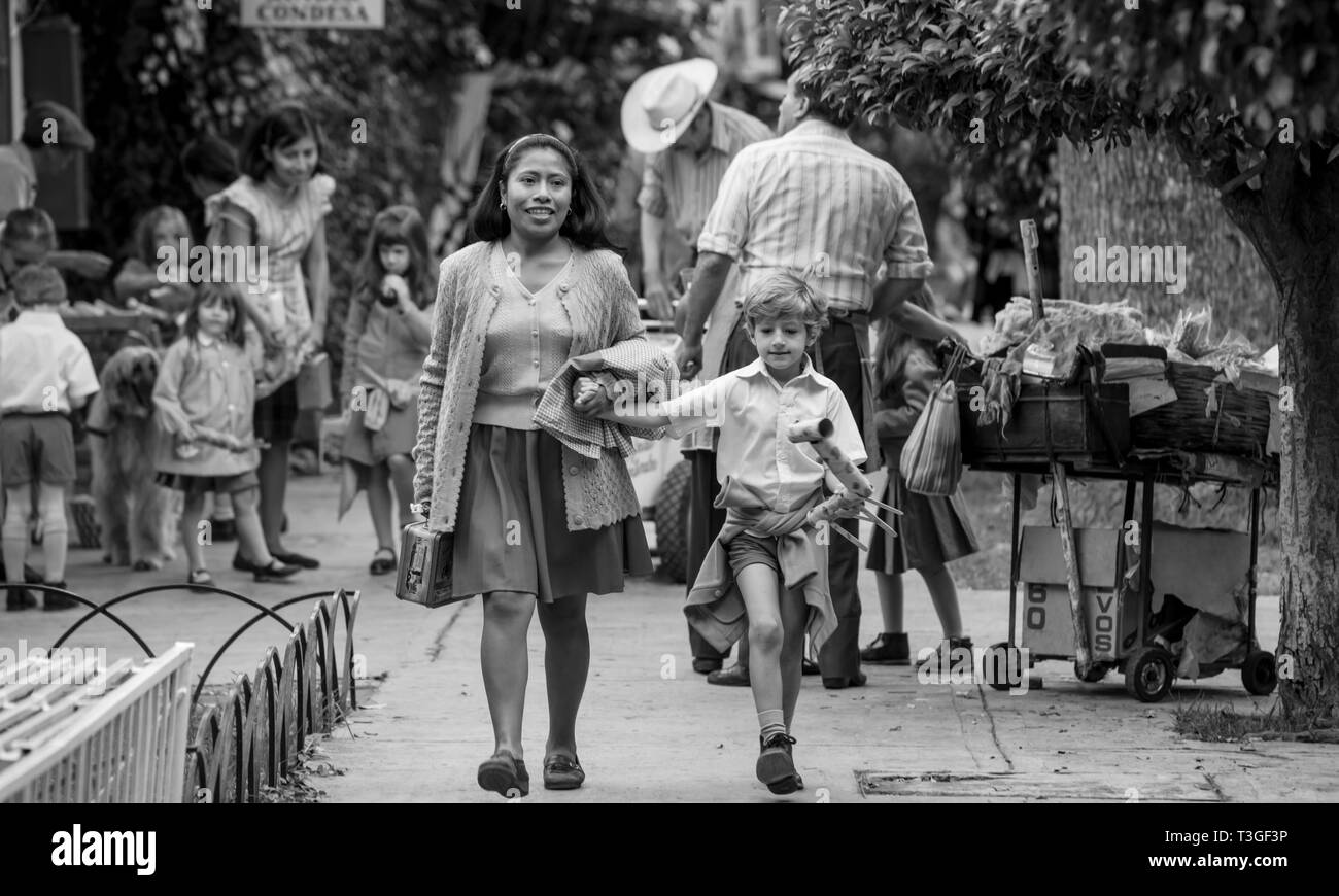 Roma Anno : 2018 Messico / USA Direttore : Alfonso Cuaron Yalitza Aparicio, Marco Graf Foto Stock