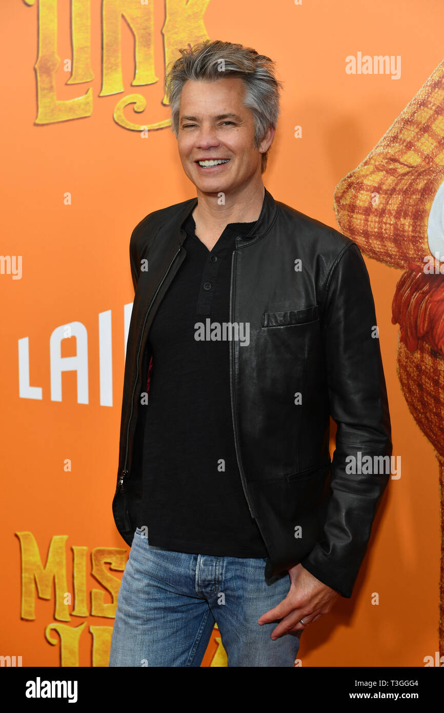 Timothy Olyphant- 'collegamento mancante' premiere del film, arrivi, New York, Stati Uniti d'America - 07 Apr 2019 Foto Stock