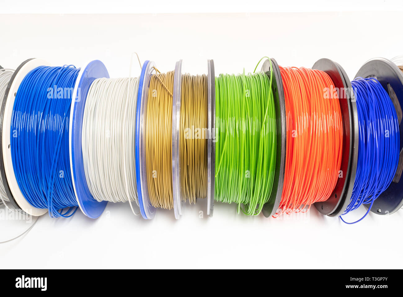 ABS PLA PETG filo plastica per stampante 3D di diversi colori Foto stock -  Alamy
