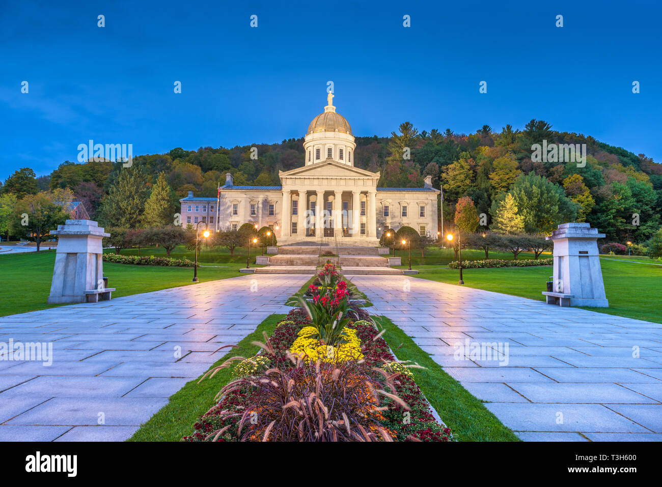 Il Vermont membro House di Montpelier, Vermont, USA nel pomeriggio. Foto Stock