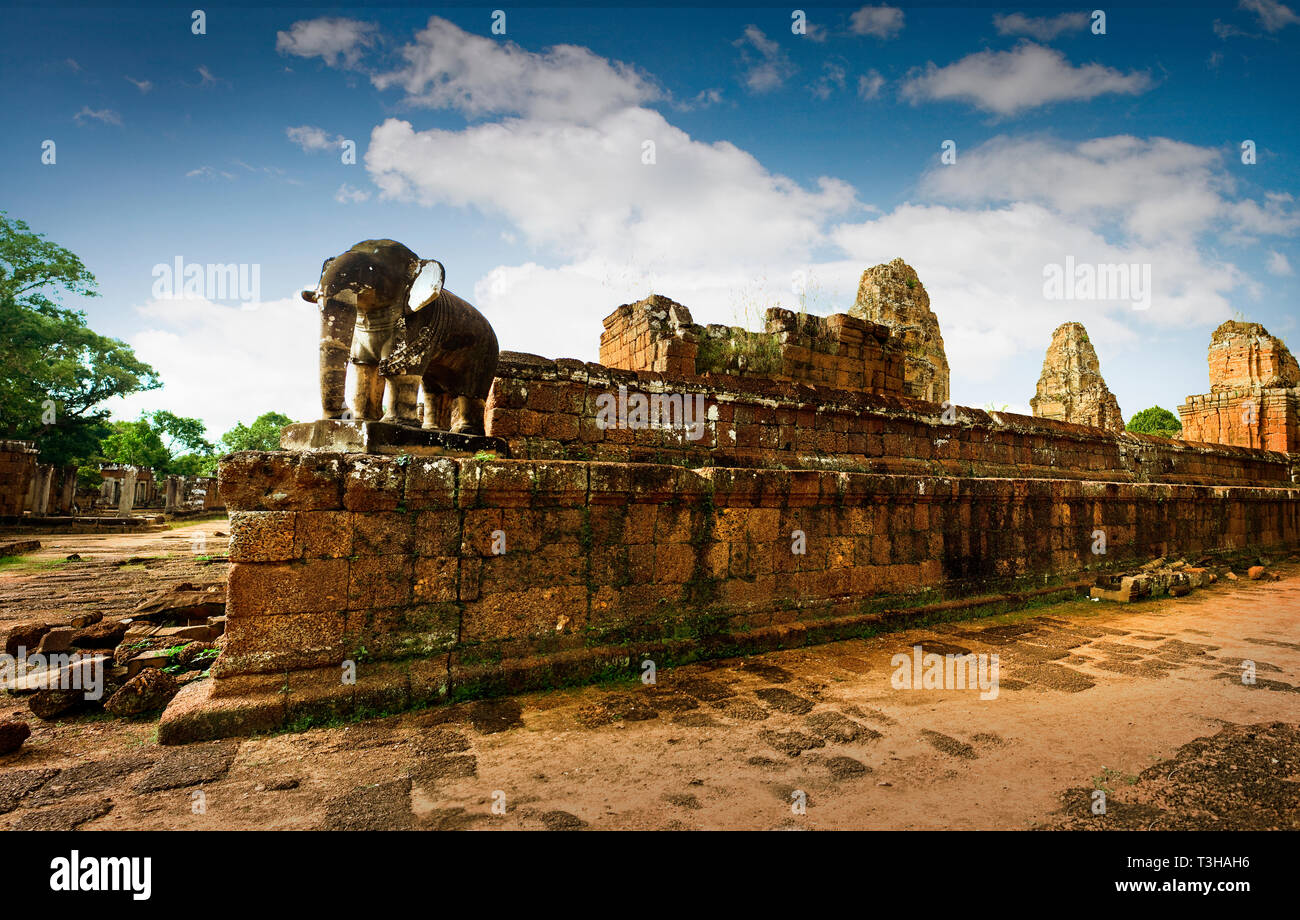 I resti di un tempio in Vietnam. Foto Stock