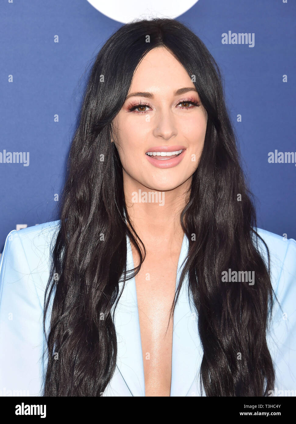 LAS VEGAS, CA - 07 aprile: Kacey Musgraves assiste la cinquantaquattresima accademia di musica country assegna al MGM Grand Hotel & Casino on April 07, 2019 a Las Vegas, Nevada. Foto Stock