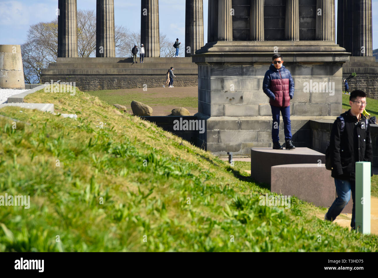 Edimburgo è la capitale della Scozia una vecchia città nel cuore della Scozia ha molte attrazioni turistiche Foto Stock