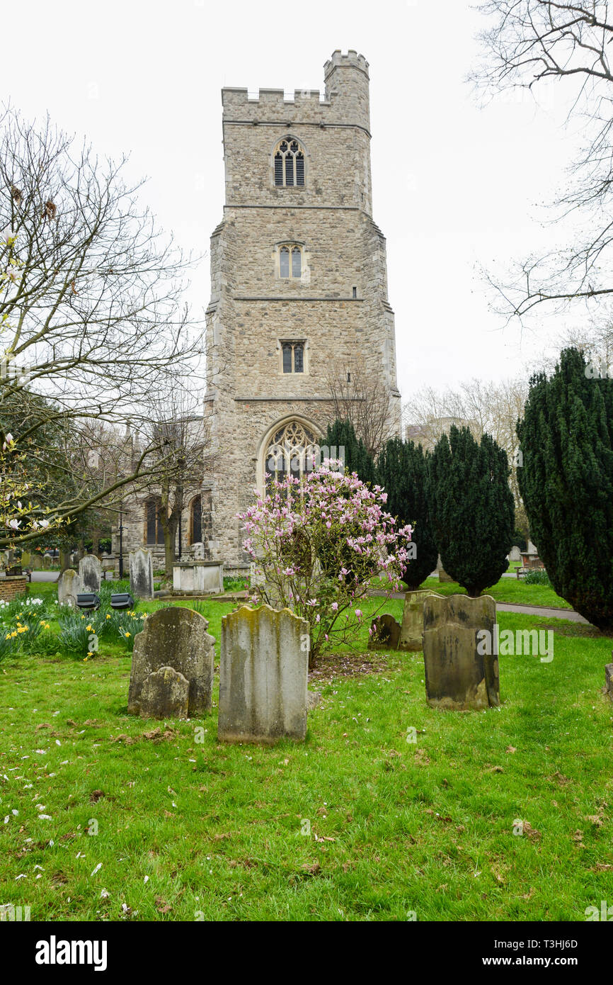 Tutti i Santi" chiesa parrocchiale, Fulham, Londra, Regno Unito Foto Stock