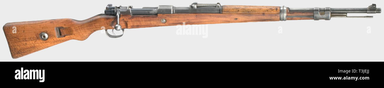 Armi di servizio, Germania fino al 1945, carabina K 98, k Mauser, codice 42 1939, esercito, calibro 8 x 57, numero 453aa, Editorial-Use-solo Foto Stock