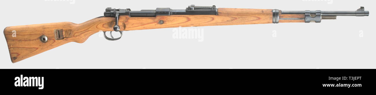 Armi di servizio, Germania fino al 1945, carabina K 98 K, codice S/243 - 1939, calibro 8 x 57, numero 2417m, Editorial-Use-solo Foto Stock