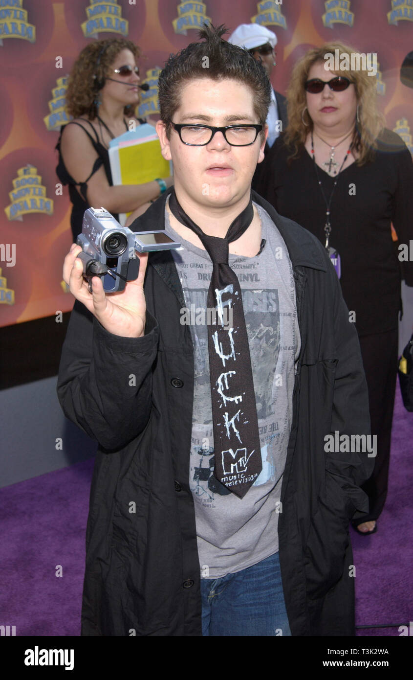 LOS ANGELES, CA. Giugno 01, 2002: Jack Osbourne, figlio di Ozzie Osbourne, a MTV Movie Awards di Los Angeles. © Paul Smith / Featureflash Foto Stock