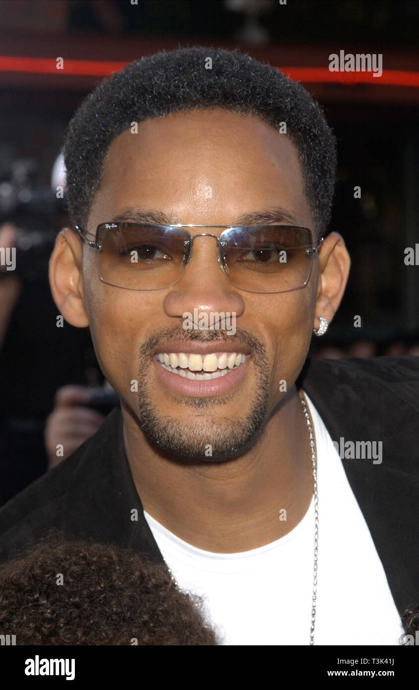 LOS ANGELES, CA. Giugno 26, 2002: Attore Will Smith presso il Los Angeles premiere del suo nuovo film di Men in Black II. © Paul Smith / Featureflash Foto Stock