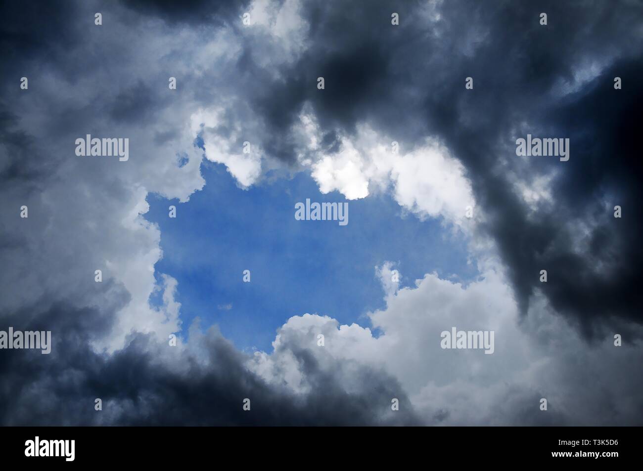 Il Cloud sky, temporale Foto Stock
