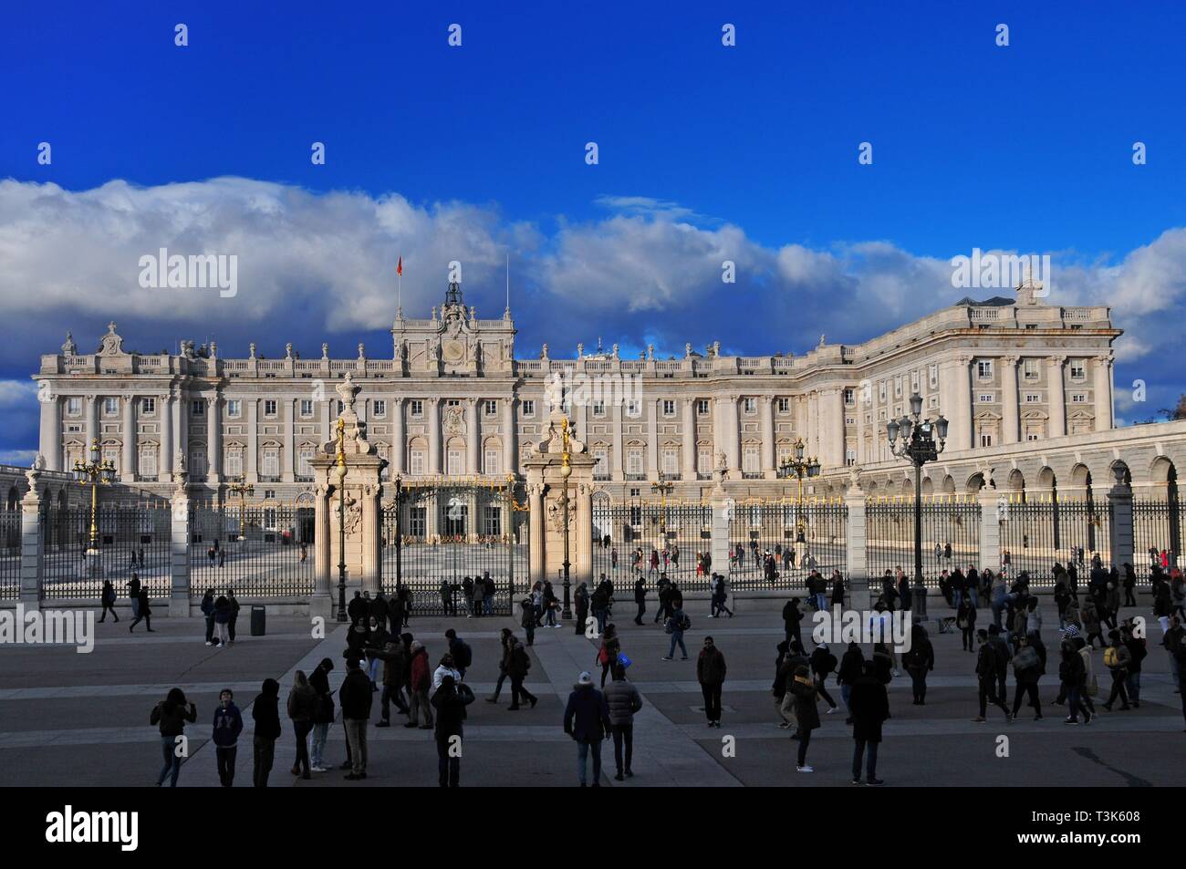 Royal Palace, Madrid, Spagna, Europa Foto Stock