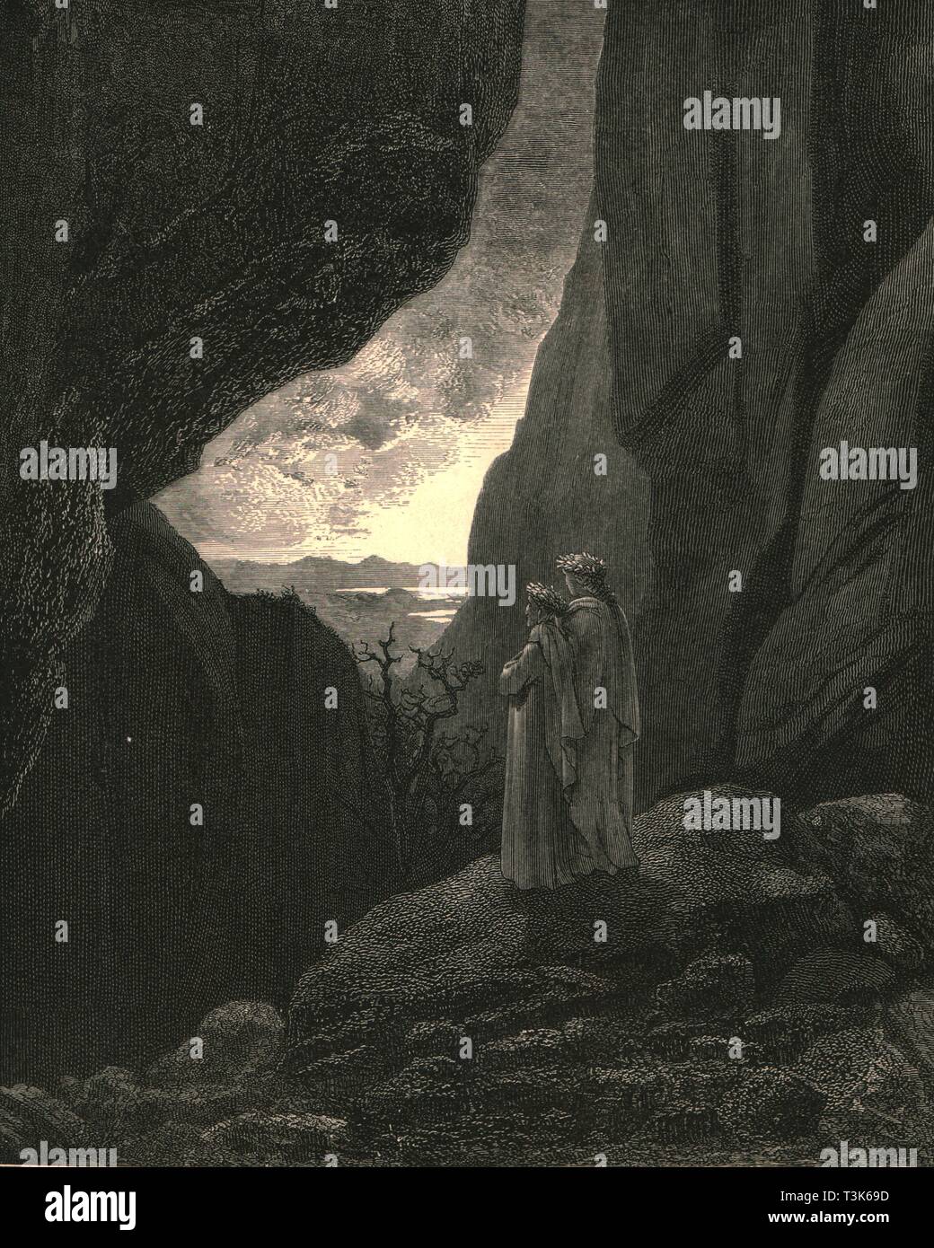 " In che modo nascosto la mia guida e ho fatto inserire, per tornare alla fiera mondo', C1890. Creatore: Gustave Doré. Foto Stock