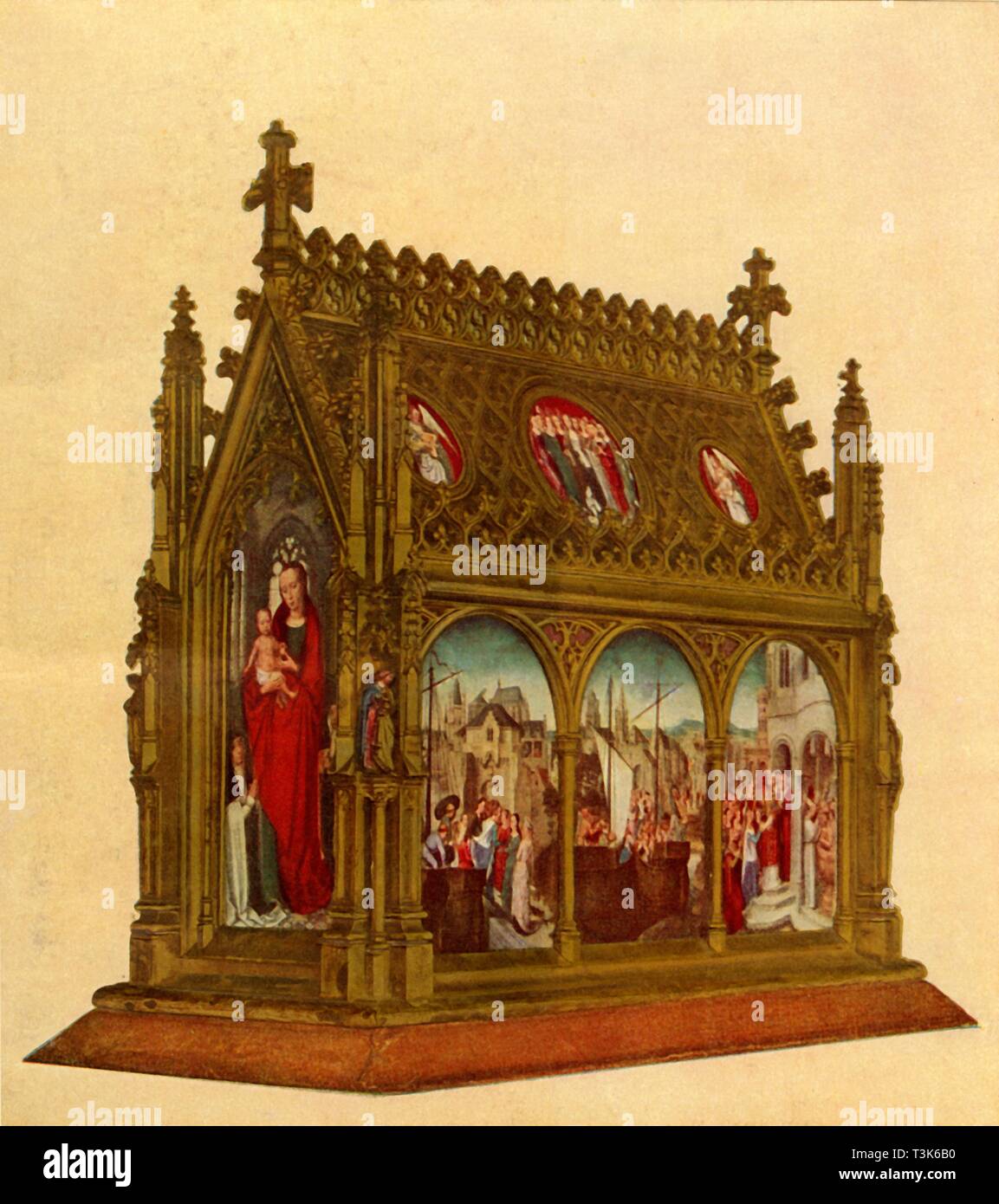 "Reliquiario di Santa Ursula', C1489. Creatore: sconosciuto. Foto Stock