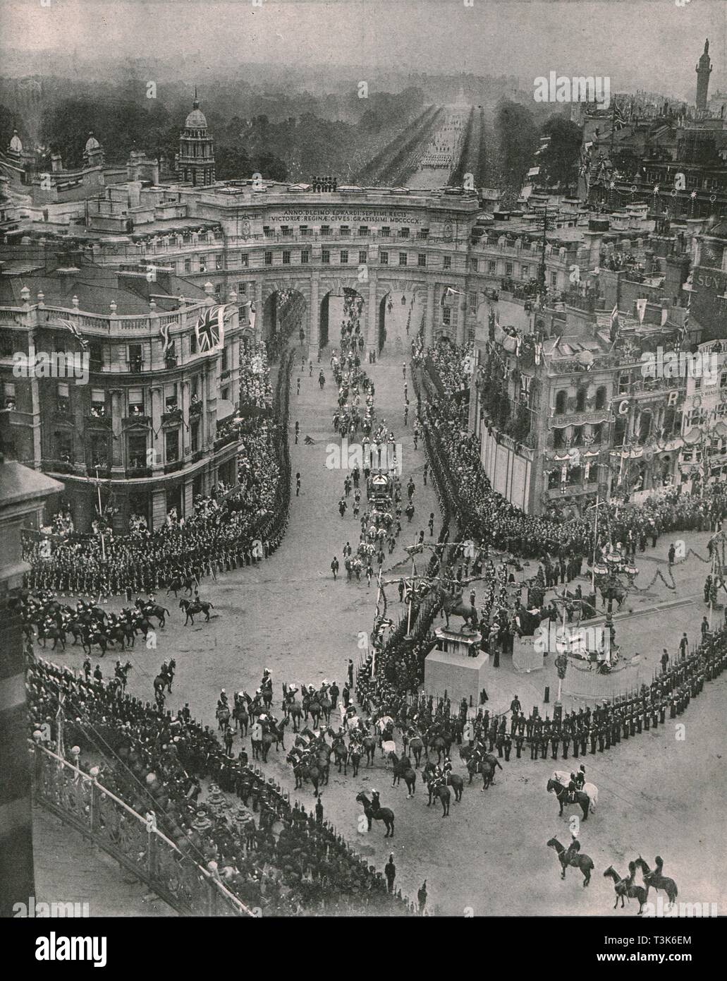 Incoronazione del Re Giorgio V e la regina Mary, Londra, 1911. Creatore: sconosciuto. Foto Stock