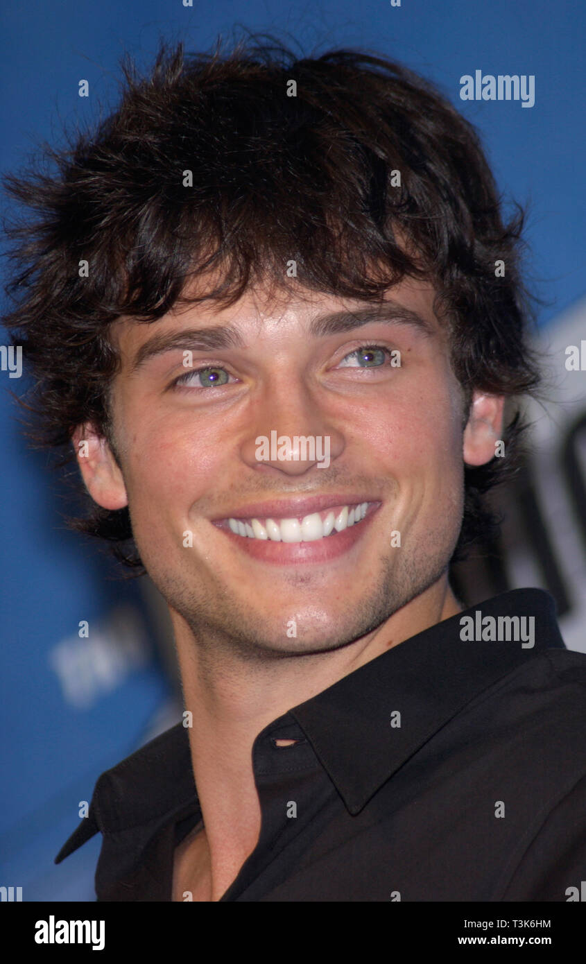 LOS ANGELES, CA. Agosto 04, 2002: Smallville star Tom Welling al 2002 Teen Choice Awards per gli Universal Studios, Hollywood. © Paul Smith/Featureflash Foto Stock