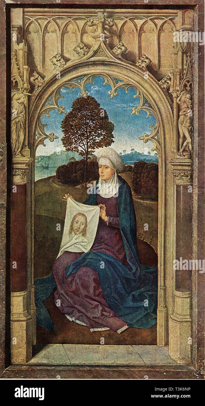 'Saint Veronica', 1470-1475. Autore: Hans Memling. Foto Stock