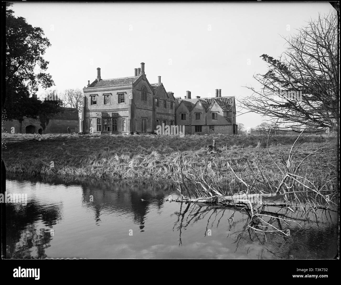 Corte Scrivelsby, Scrivelsby, Lincolnshire, 1956. Creatore: George Bernard Mason. Foto Stock