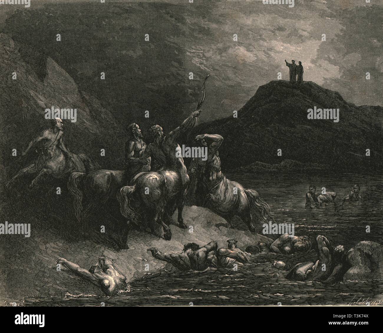 'Uno gridava da lontano: 'Say a ciò che il dolore voi venite a condannare'd'', C1890. Creatore: Gustave Doré. Foto Stock
