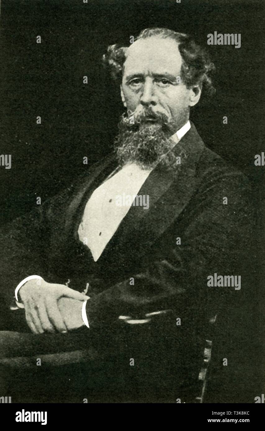 Charles Dickens, 1850s, (1902). Creatore: sconosciuto. Foto Stock