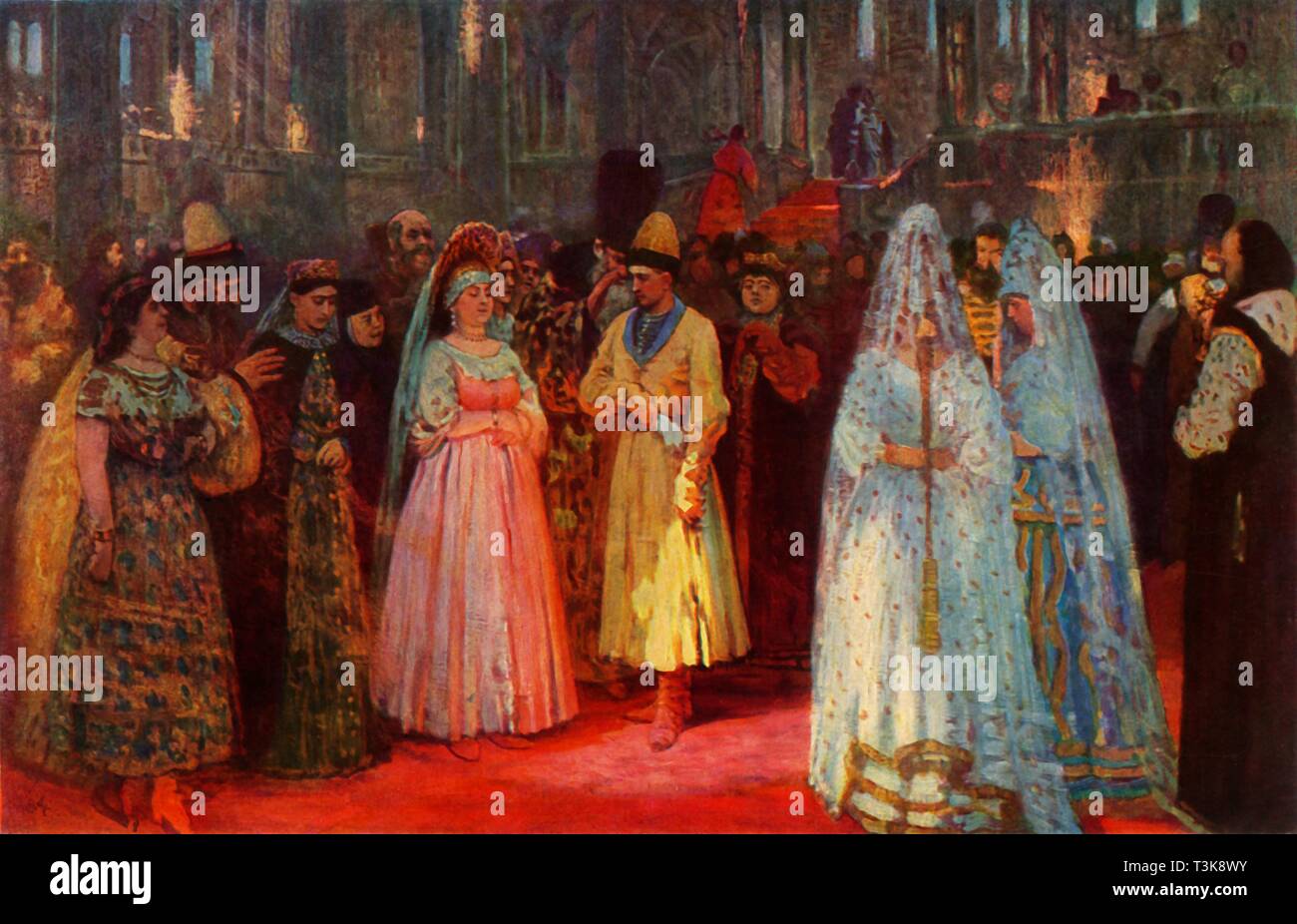 "Scegliendo The Tsar's Bride', 1884, (1965). Creatore: Il'ya Repin. Foto Stock